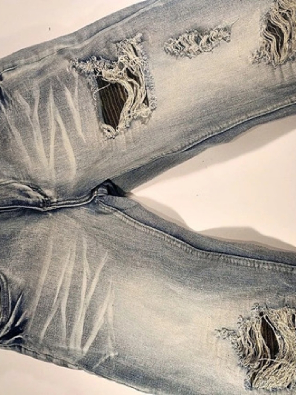 R GSTR Distressed Jeans in Blue Waist 30